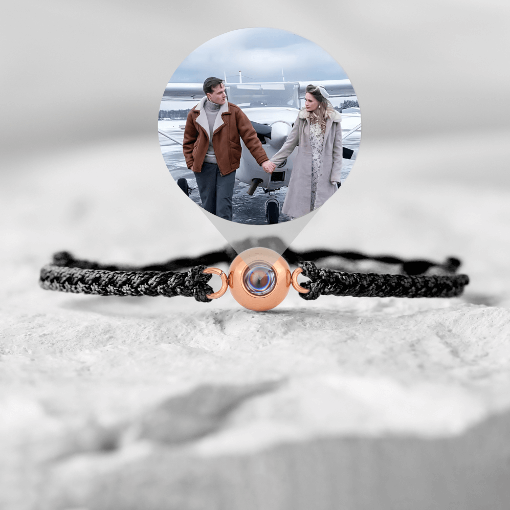 Custom Photo Bracelet Rose Gold