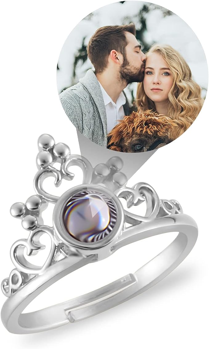 Free Size Ring Silver Crown