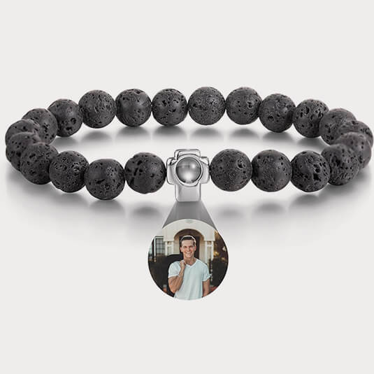 Volcanic stone bracelet