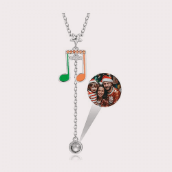 Musical symbol necklace