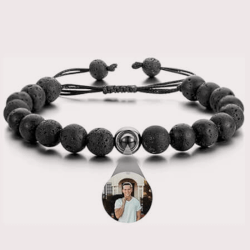 Volcanic stone bracelet