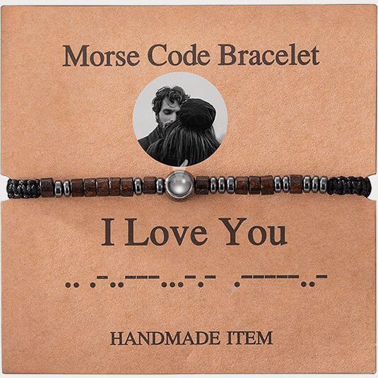 Morse Code I love you projection bracelet