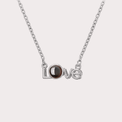 Necklace with the letters love