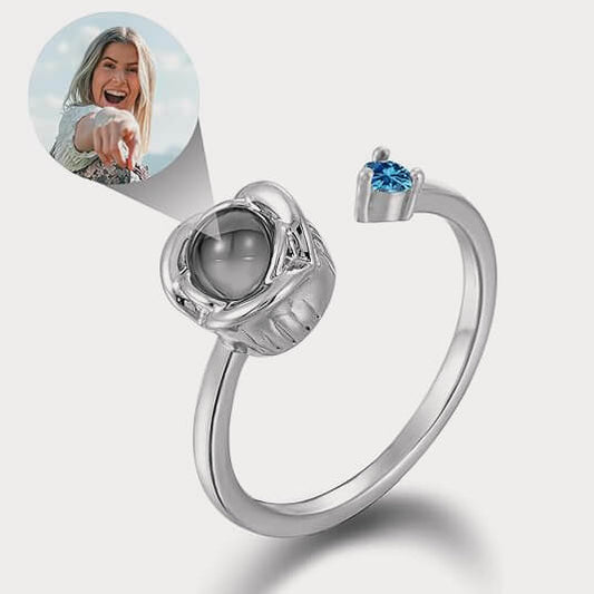 Mar+Silver rose ring