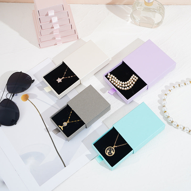 Jewelry box Jewelry necklace earrings ring packing box