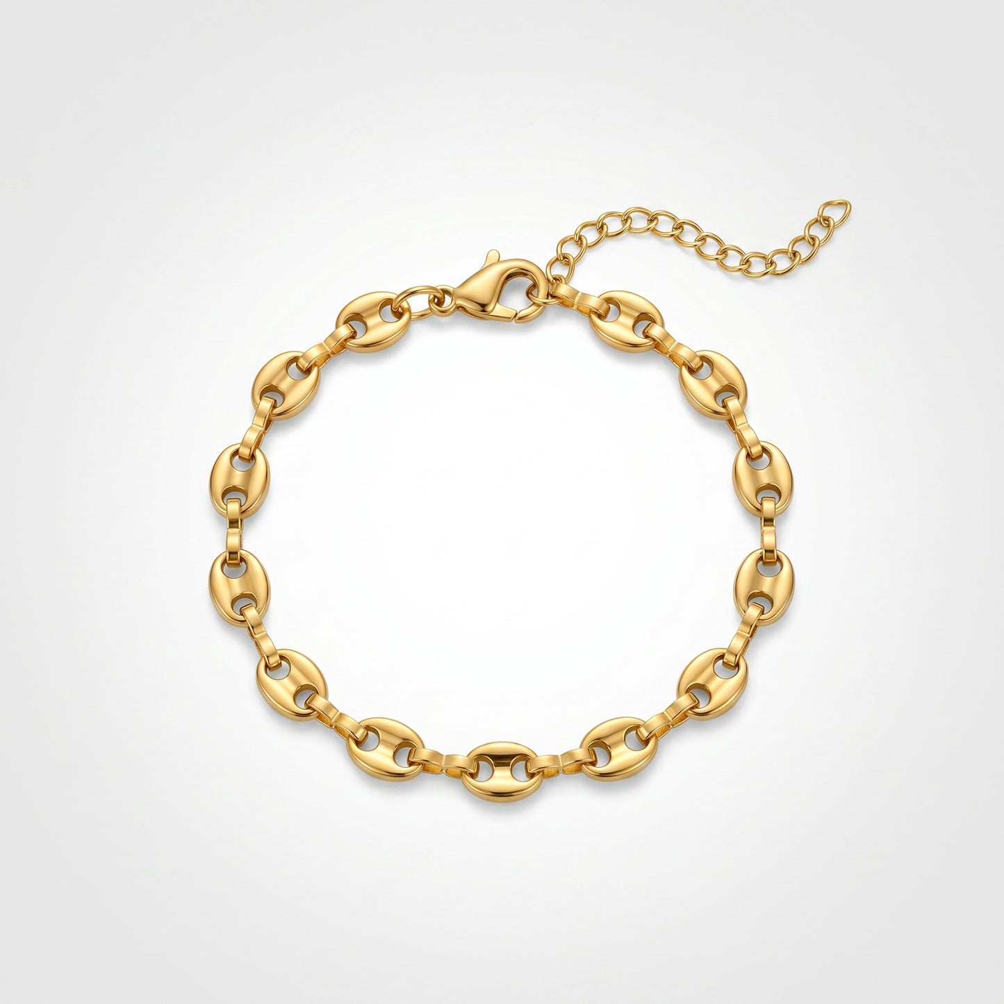 Bold Marina Chain Necklace & Bracelet - Durable Everyday Wear Set