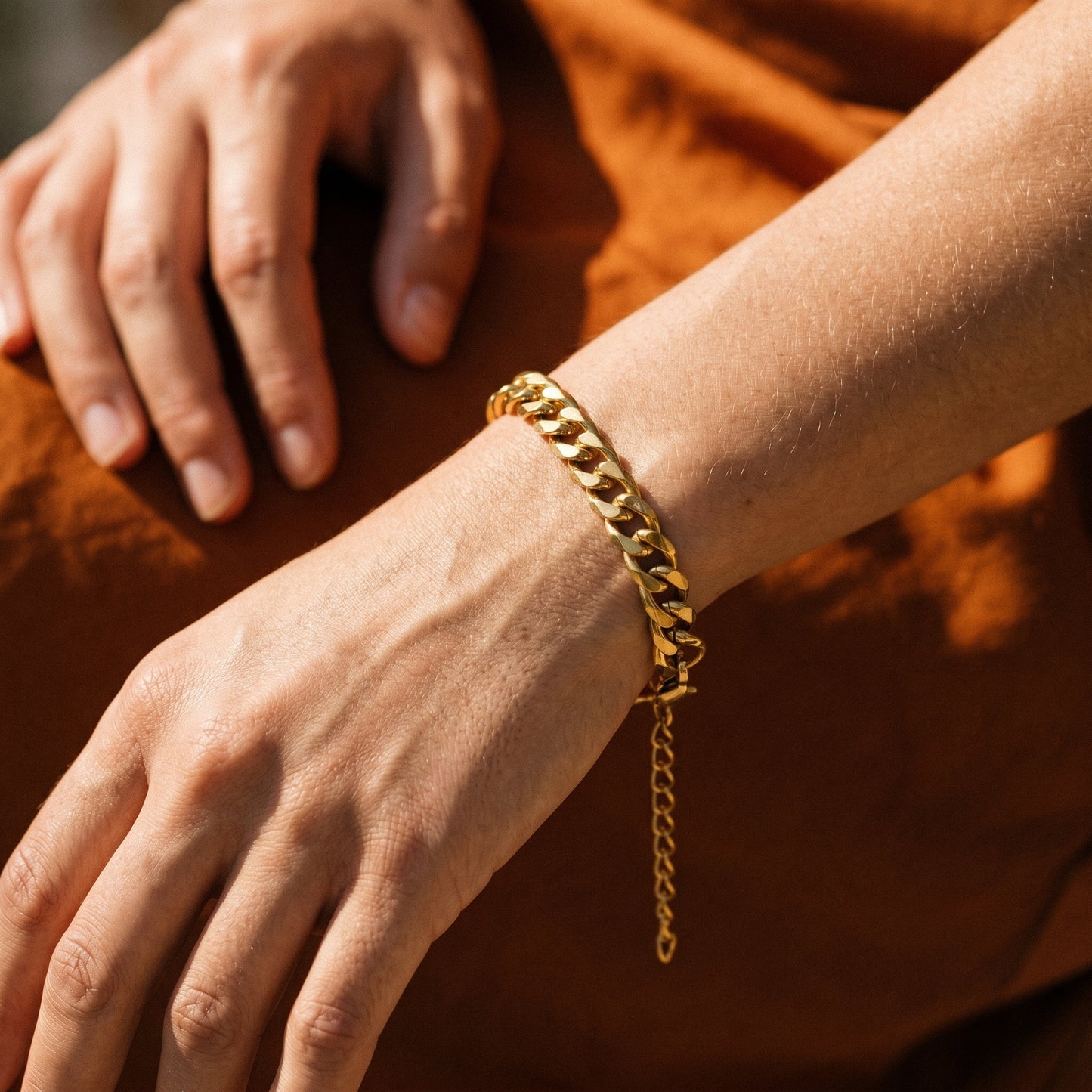 Thick Cuban Link Bracelet - 18K Gold Plated Waterproof Stainless Steel