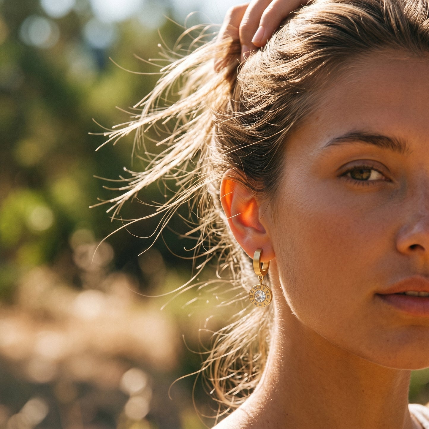 Sophisticated Roman Numerals CZ Drop Hoops | Perfect Timeless Gift for Her Birthday & Anniversary