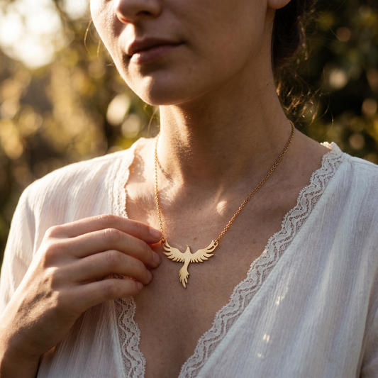 Tarnish-Proof Phoenix Necklace - Durable Daily Wear Jewelry