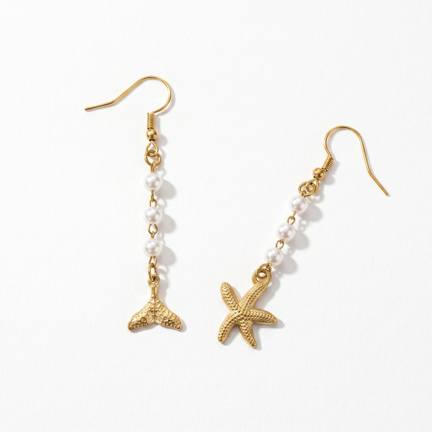 Versatile Summer Pearl Drop Earrings - Daily & Vacation Wear
