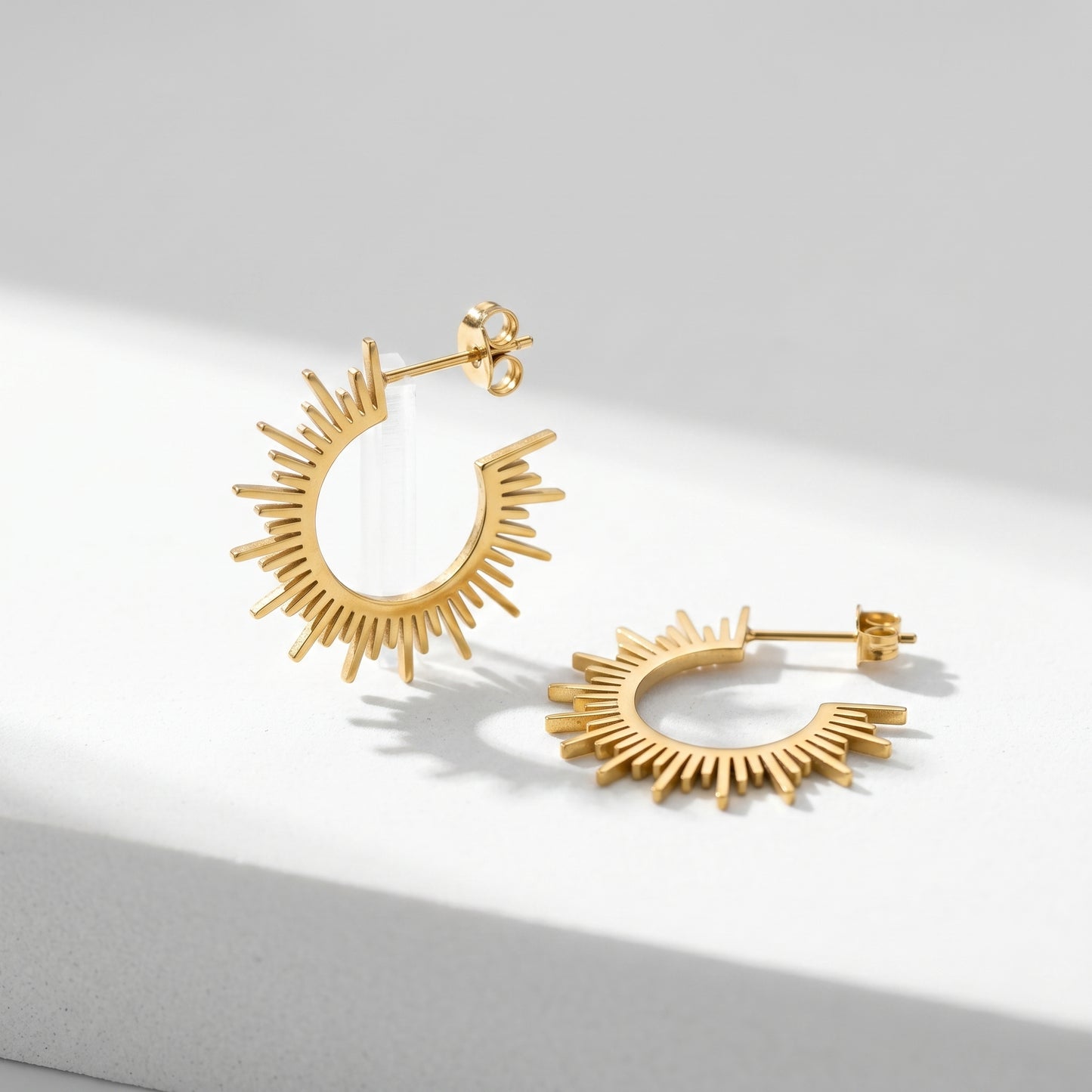 Hypoallergenic Sunburst Earrings - Water & Tarnish Resistant