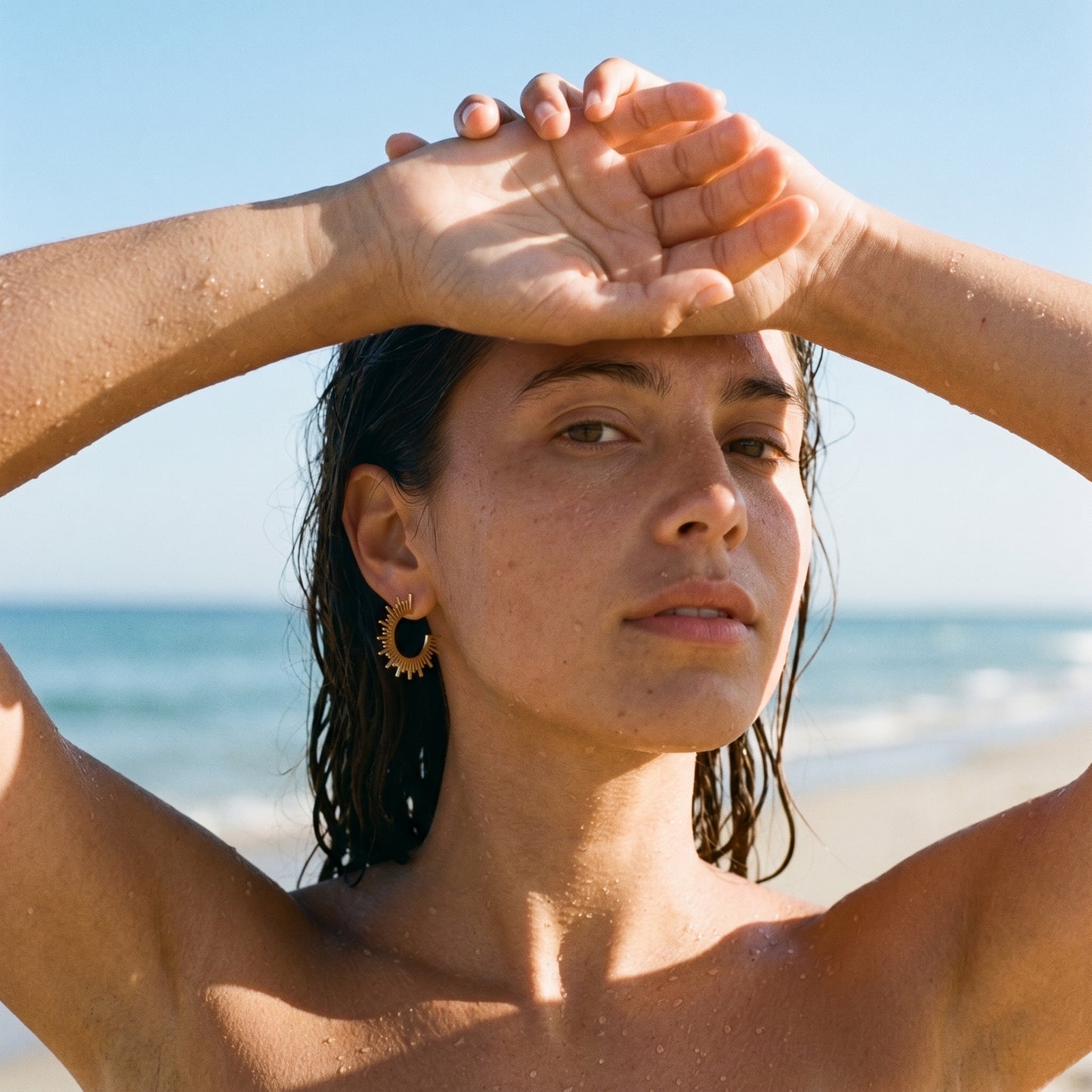 Hypoallergenic Sunburst Earrings - Water & Tarnish Resistant