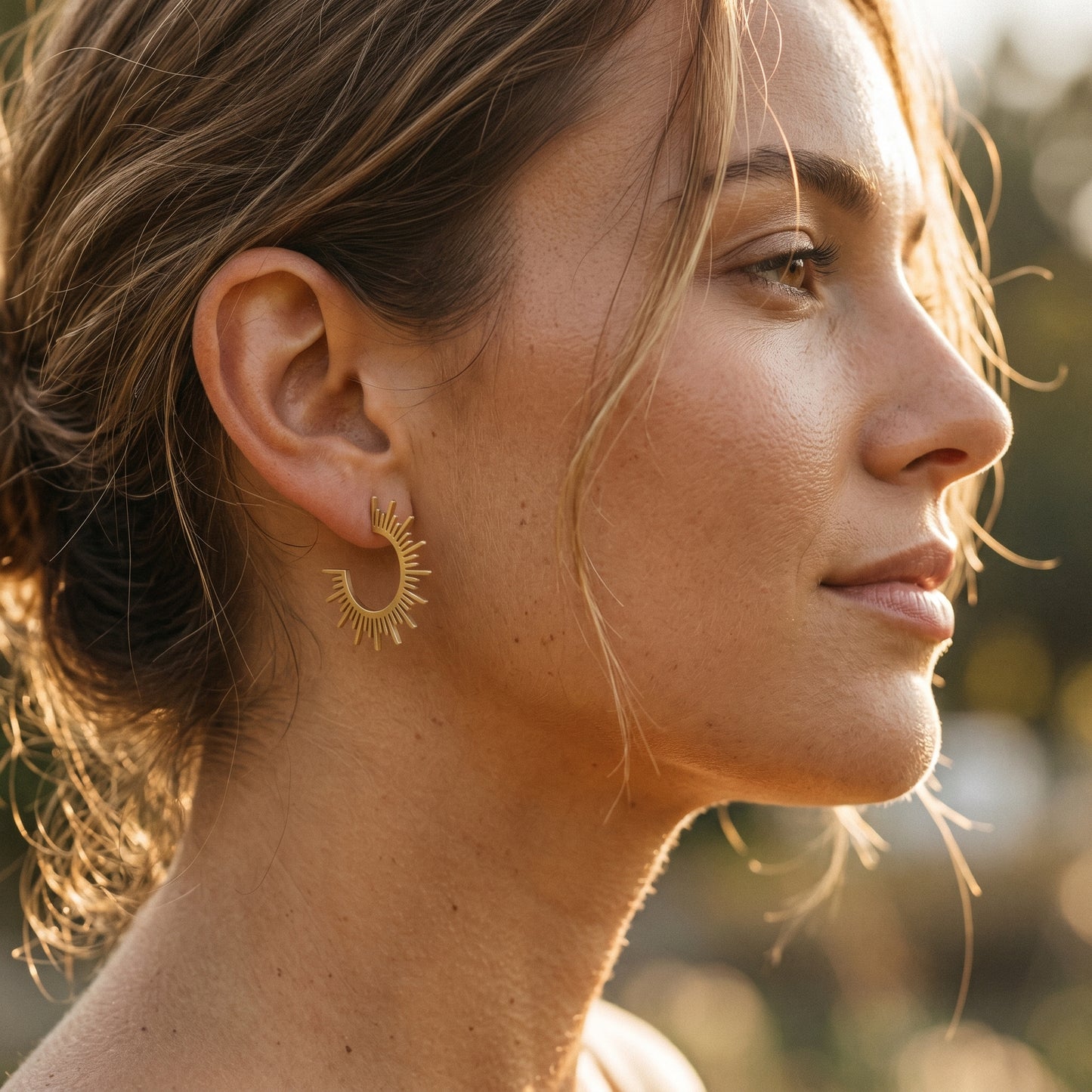 Hypoallergenic Sunburst Earrings - Water & Tarnish Resistant