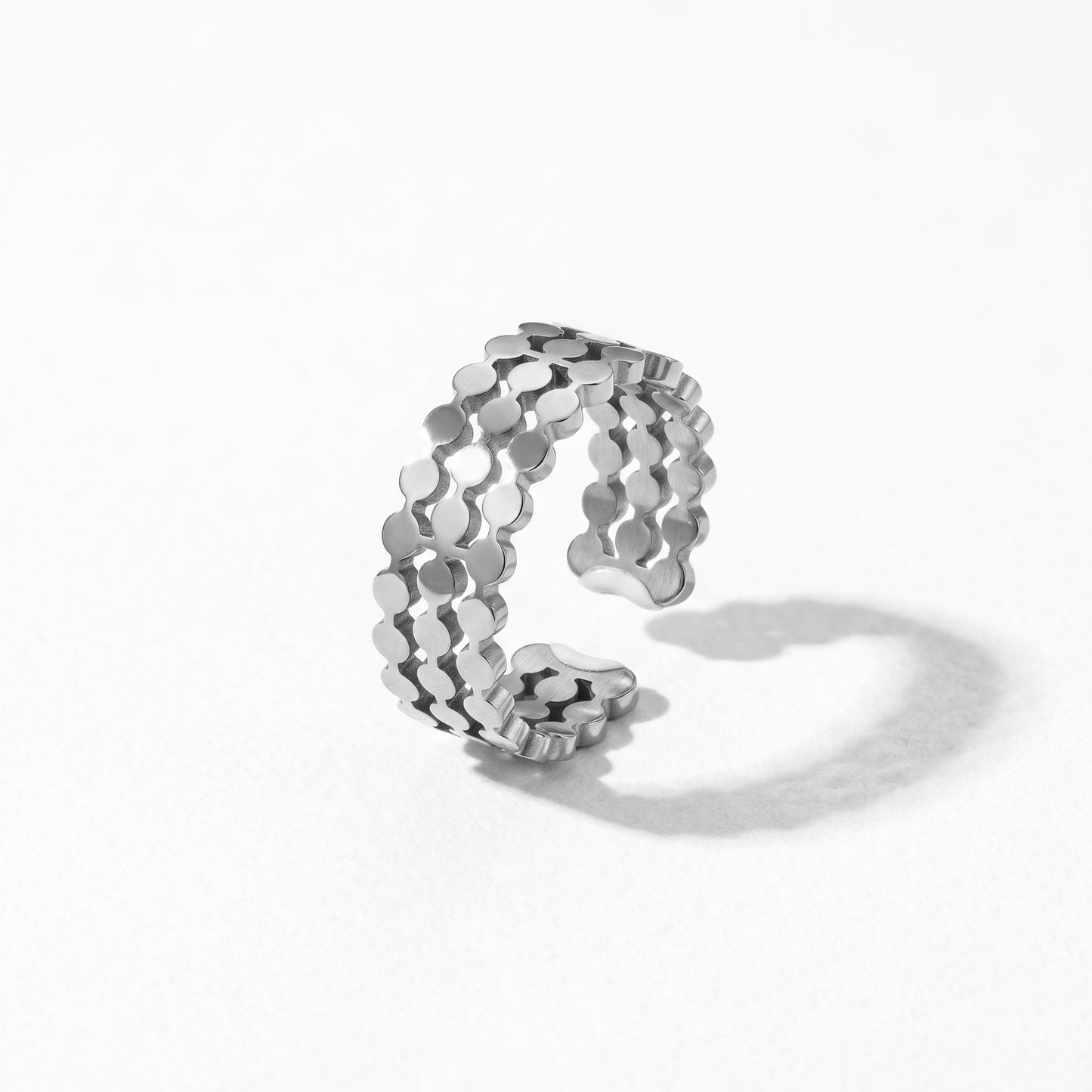 Hypoallergenic Gold Honeycomb Bracelet, Waterproof Stainless Steel Adjustable Geometric Cuff
