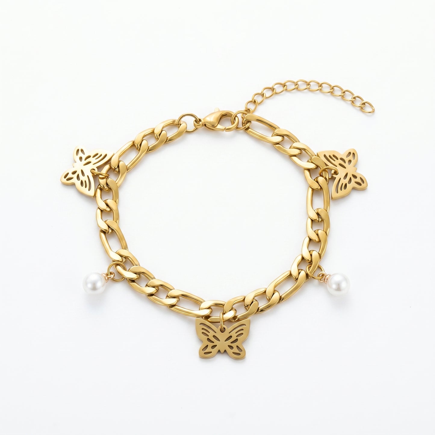 A Little Bold A Little Feminine – Butterfly Chain Bracelet