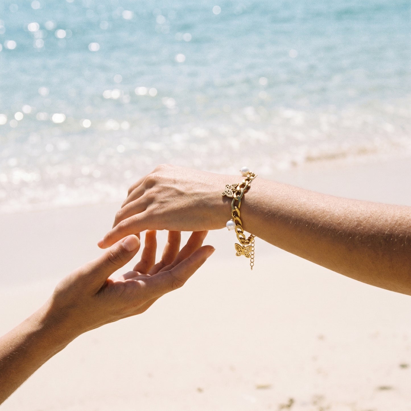 A Little Bold A Little Feminine – Butterfly Chain Bracelet
