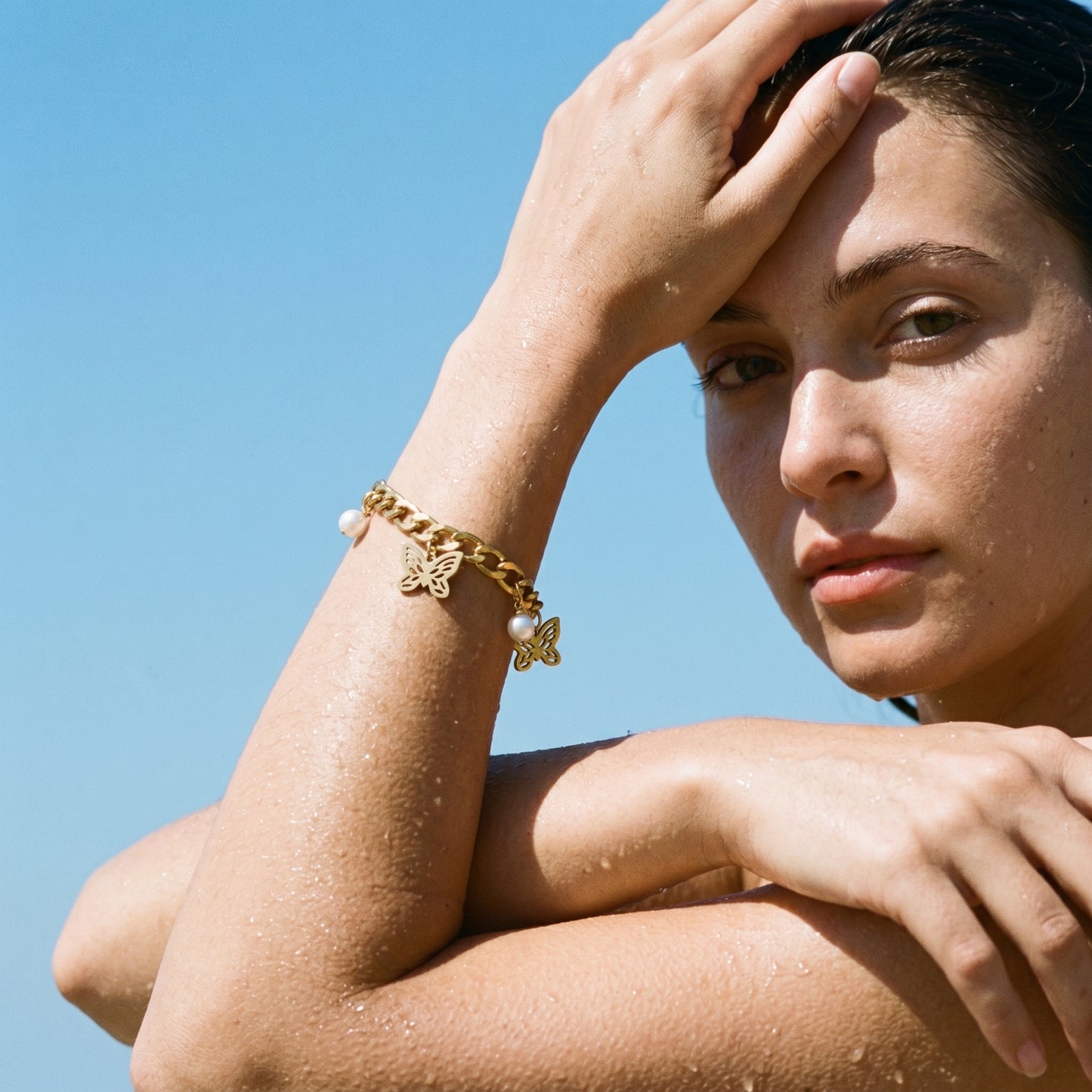 A Little Bold A Little Feminine – Butterfly Chain Bracelet