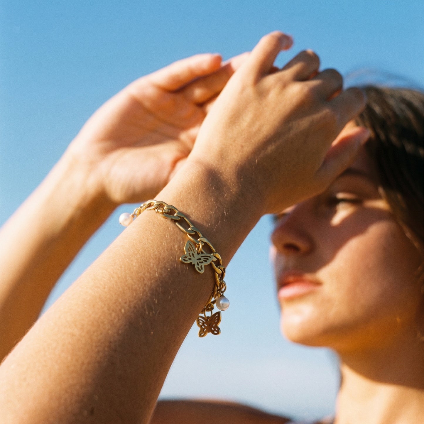 A Little Bold A Little Feminine – Butterfly Chain Bracelet