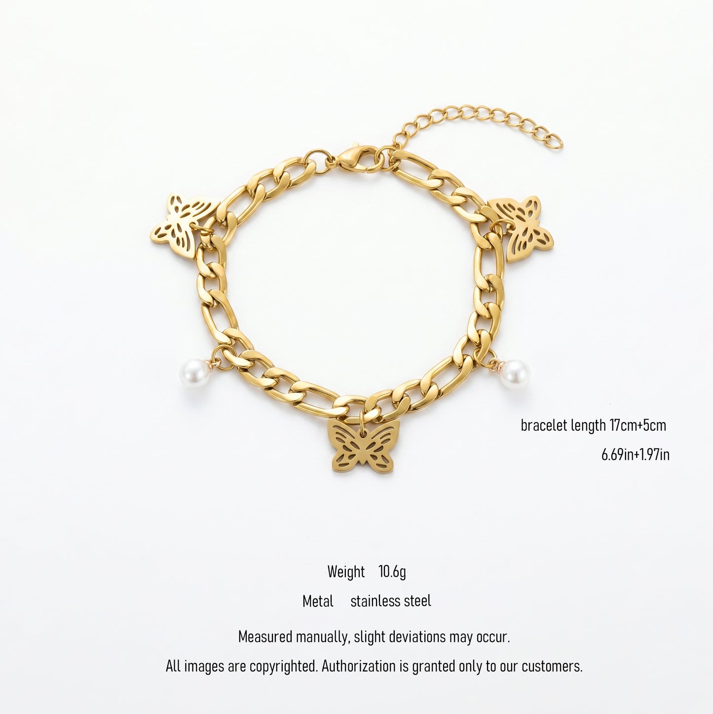 A Little Bold A Little Feminine – Butterfly Chain Bracelet