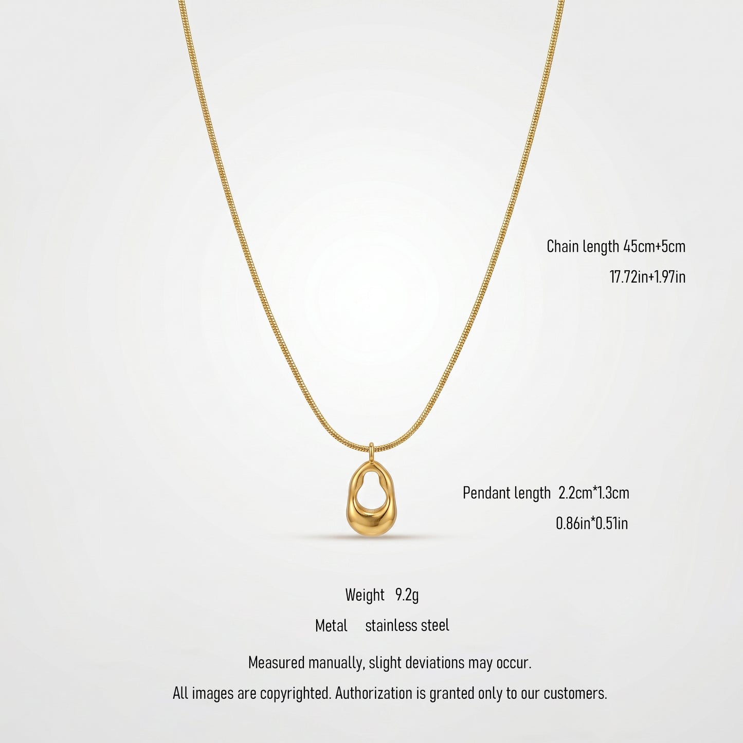 Liquid Gold Heart Necklace – Minimalist Sculptural Pendant for Effortless Everyday Luxury