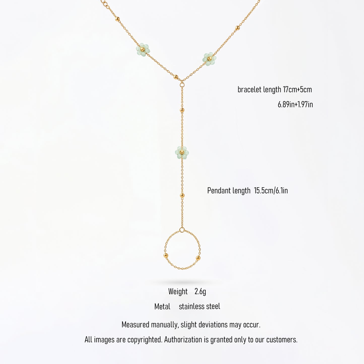 Durable Stainless Steel Hand Chain - Long-Lasting & Non-Fade