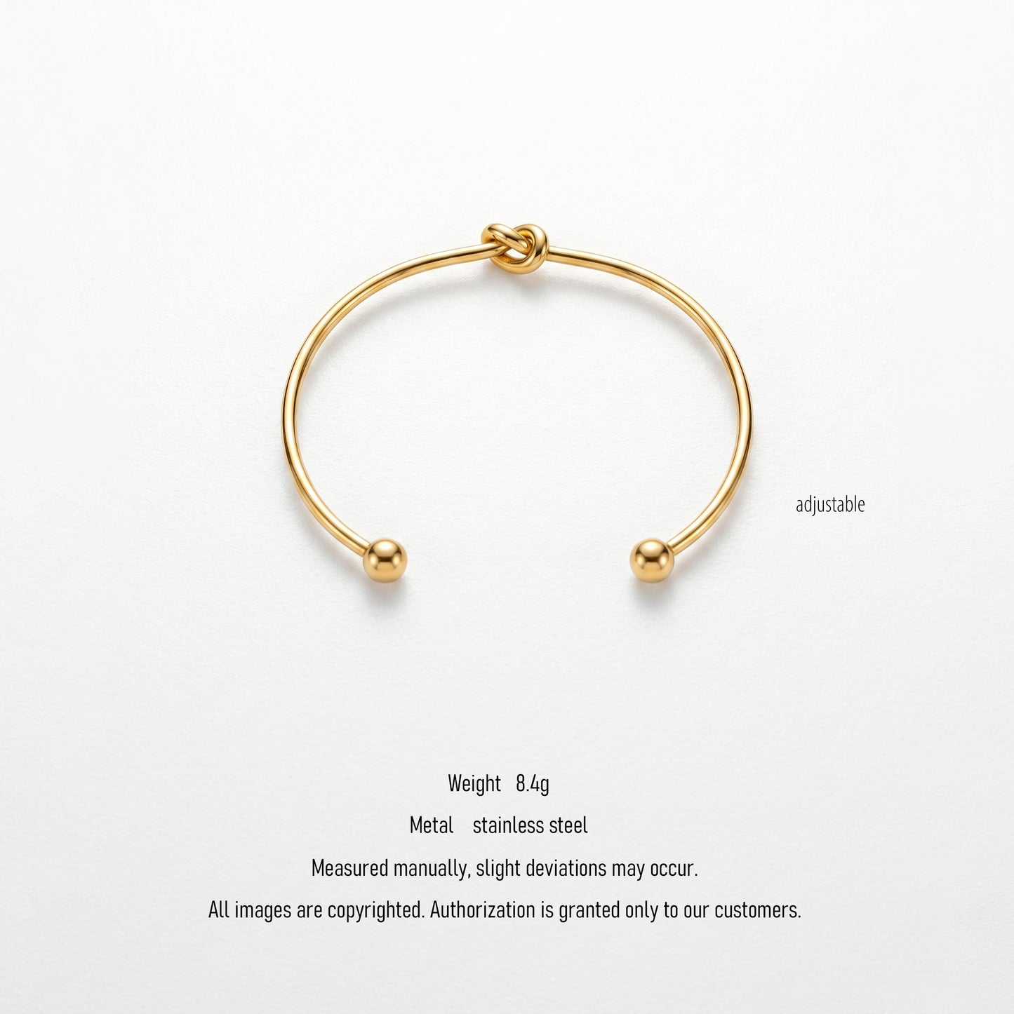 Delicate Love Knot Cuff, Sunset Beach Edition