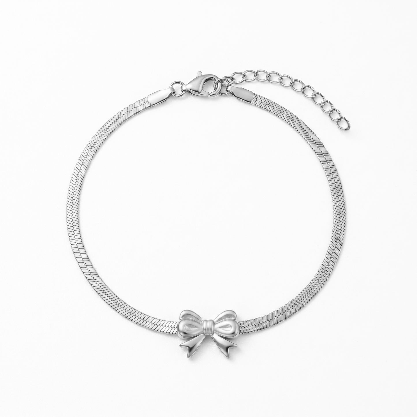 Bow Charm Bracelet - 18K Gold Plated Waterproof Stainless Steel