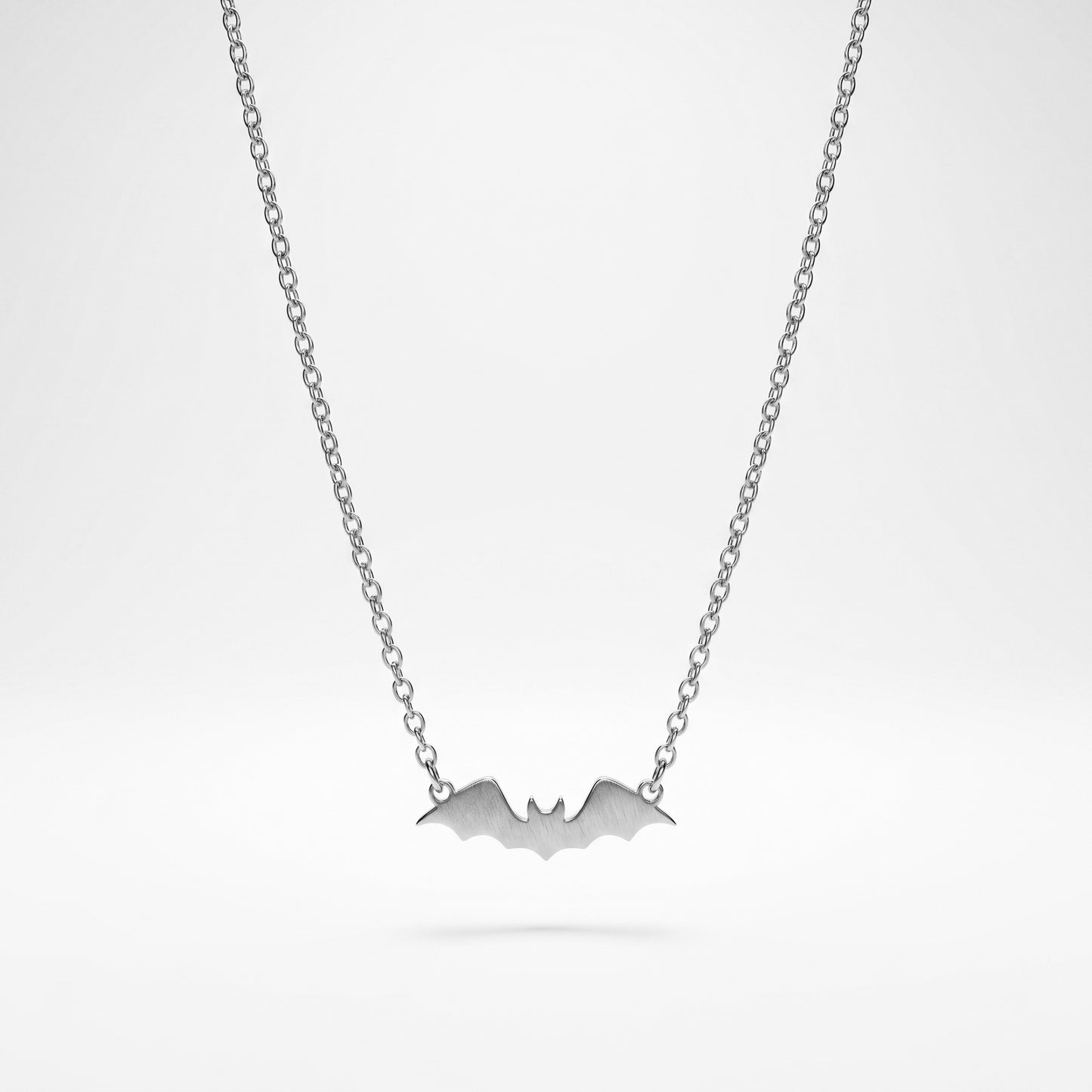 Halloween Ready Bat Pendant Necklace - Waterproof 18K Gold Plated Gothic Statement Jewelry