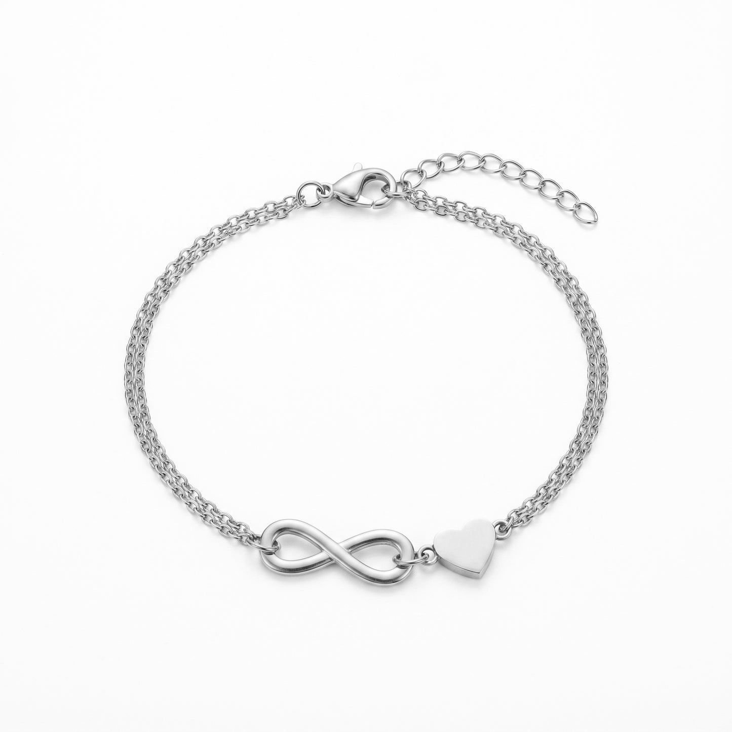Beach-Ready Gold Infinity Heart Bracelet | Water & Sweat Resistant